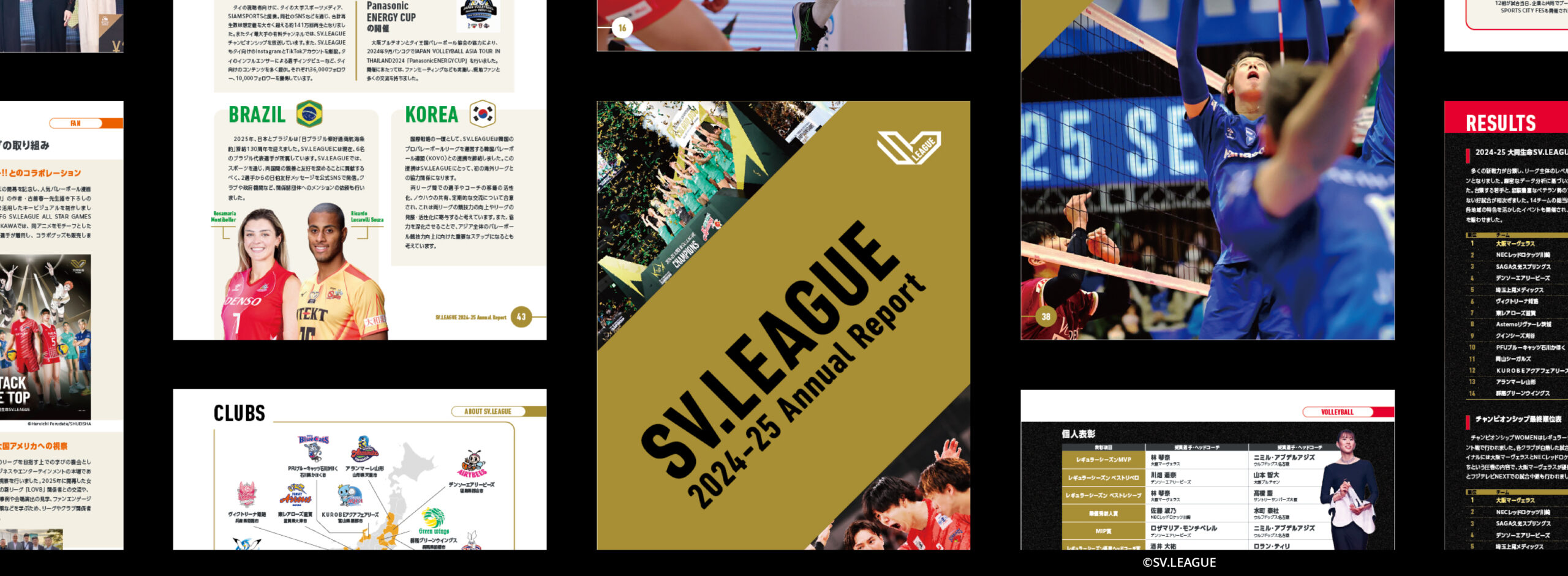 ©SV.LEAGUE 「ビジョンに基づく活動内容と今後のアクションを発信し、リーグへの共感と期待を醸成するSV.LEAGUE 2024-25 Annual Report制作支援」メインビジュアル