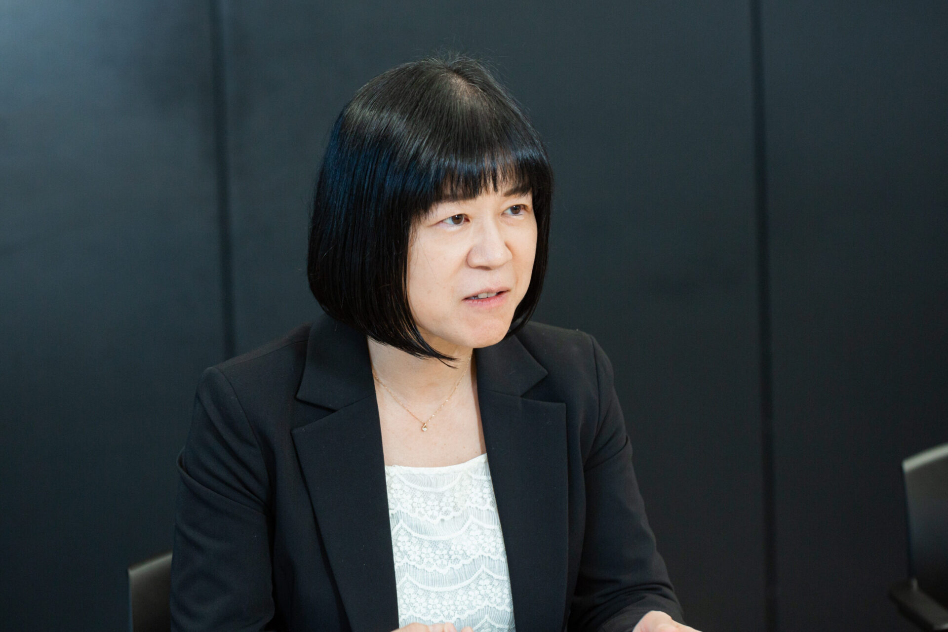 西ヶ谷宏子（にしがや・ひろこ）：カンロ執行役員、人事・総務本部長。【撮影：栃久保誠】
